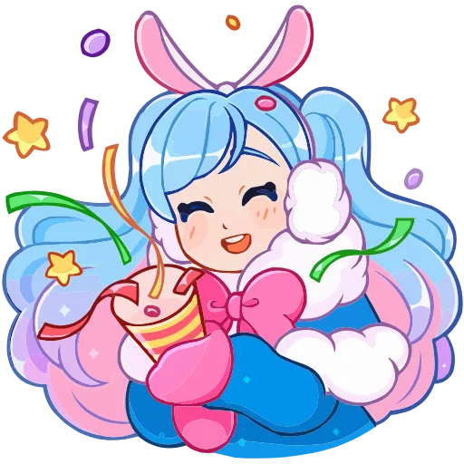 🥳 Эмодзи «Зимняя Долли» для Telegram