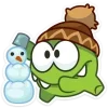 🐸 Эмодзи «Зимний Ам Ням» для Telegram