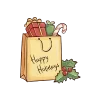 🎁 Эмодзи «New Year Font - буквы в трёх цветах, красный синий и зелёный. И новогодние украшения» для Telegram