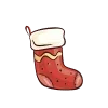 🧦 Эмодзи «New Year Font - буквы в трёх цветах, красный синий и зелёный. И новогодние украшения» для Telegram