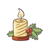 🕯 Эмодзи «New Year Font - буквы в трёх цветах, красный синий и зелёный. И новогодние украшения» для Telegram