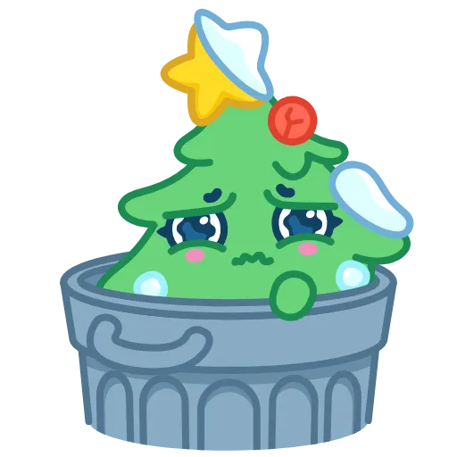 😭 Эмодзи «🎄 Ёлочка - xmas tree» для Telegram