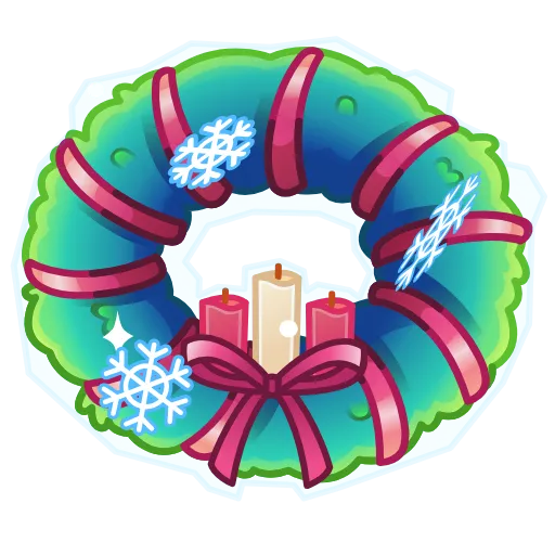 🎁 Эмодзи «Winter Wreath» для Telegram