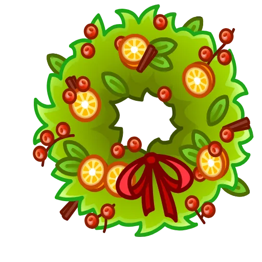 🎁 Эмодзи «Winter Wreath» для Telegram