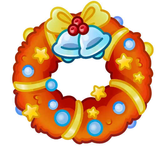 🎁 Эмодзи «Winter Wreath» для Telegram