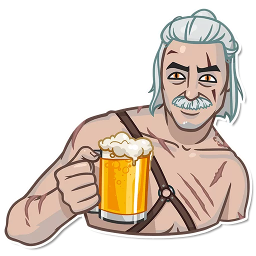 🍺 Стикер «witcher_pack» для Telegram