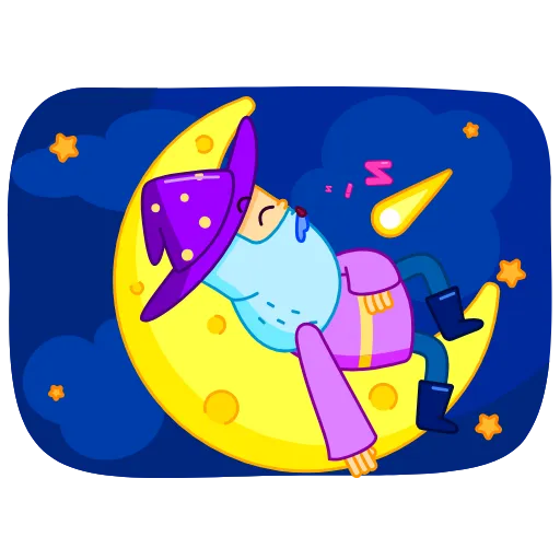😴 Эмодзи «Wizard» для Telegram