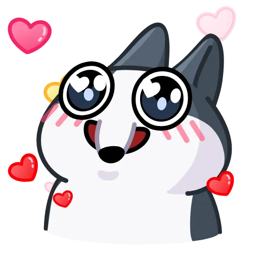 🥰 Эмодзи «Вольф» для Telegram