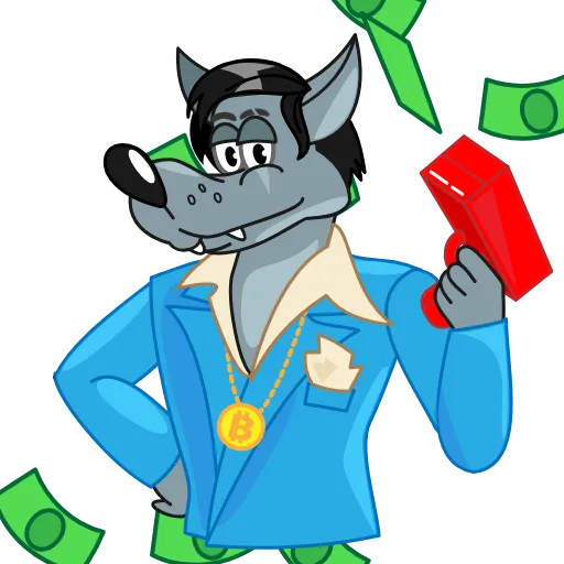 🤑 Эмодзи «Wolf» для Telegram