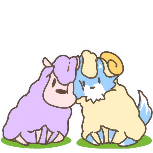 🤗 Стикер «Волк и Овечки» для Telegram