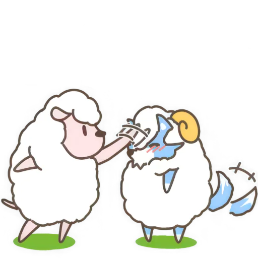 ☺️ Стикер «Волк и Овечки» для Telegram