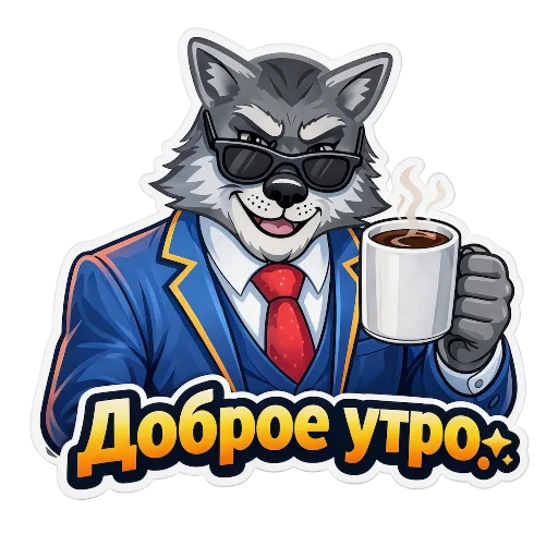 ☀️ Стикер «Wolfs» для Telegram