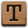 ♥ Эмодзи «Буквы в виде дощечек» для Telegram