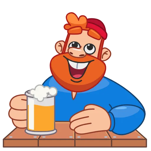 🍺 Эмодзи «Дровосек» для Telegram