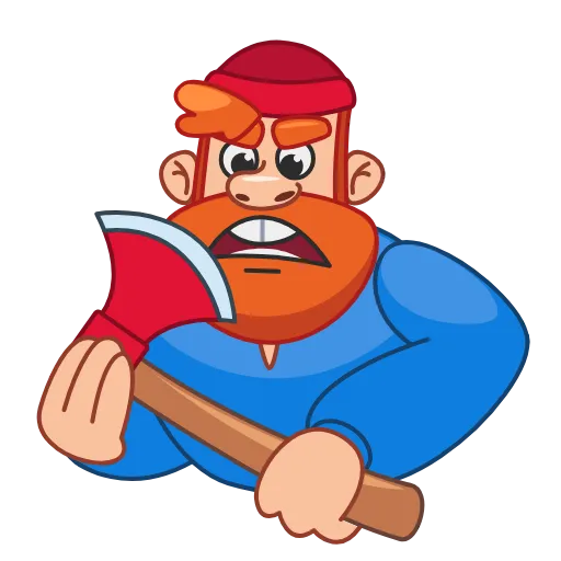 🪓 Эмодзи «Дровосек» для Telegram