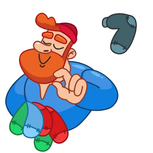 🧦 Эмодзи «Дровосек» для Telegram