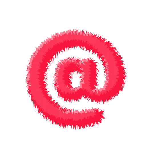 🍉 Эмодзи «Wool Letters Melon - розовые шерстяные буквы с анимацией» для Telegram