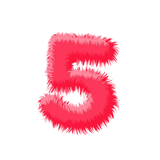 🍉 Эмодзи «Wool Letters Melon - розовые шерстяные буквы с анимацией» для Telegram