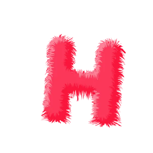 🍉 Эмодзи «Wool Letters Melon - розовые шерстяные буквы с анимацией» для Telegram