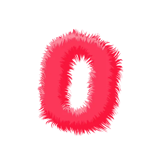 🍉 Эмодзи «Wool Letters Melon - розовые шерстяные буквы с анимацией» для Telegram