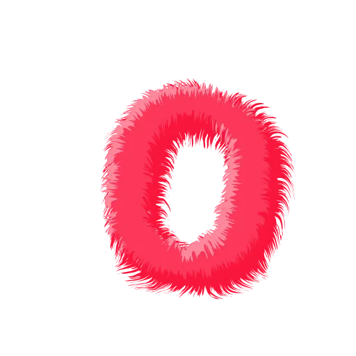 🍉 Эмодзи «Wool Letters Melon - розовые шерстяные буквы с анимацией» для Telegram