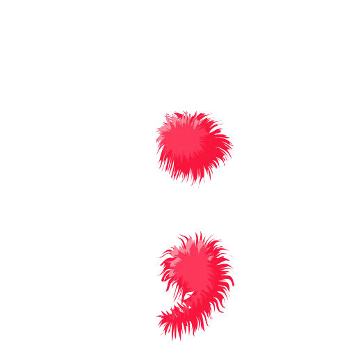 🍉 Эмодзи «Wool Letters Melon - розовые шерстяные буквы с анимацией» для Telegram