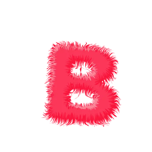 🍉 Эмодзи «Wool Letters Melon - розовые шерстяные буквы с анимацией» для Telegram