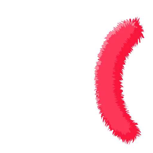 🍉 Эмодзи «Wool Letters Melon - розовые шерстяные буквы с анимацией» для Telegram