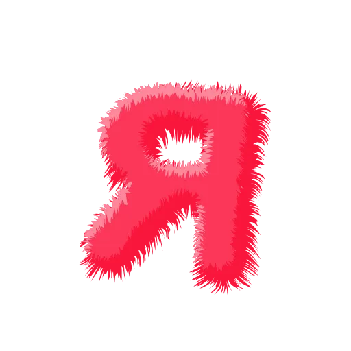 🍉 Эмодзи «Wool Letters Melon - розовые шерстяные буквы с анимацией» для Telegram