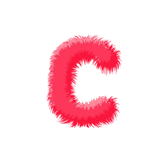 🍉 Эмодзи «Wool Letters Melon - розовые шерстяные буквы с анимацией» для Telegram