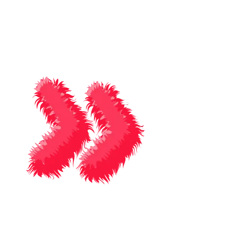 🍉 Эмодзи «Wool Letters Melon - розовые шерстяные буквы с анимацией» для Telegram