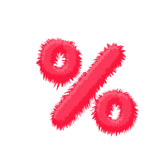 🍉 Эмодзи «Wool Letters Melon - розовые шерстяные буквы с анимацией» для Telegram