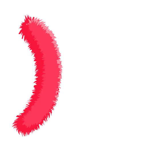 🍉 Эмодзи «Wool Letters Melon - розовые шерстяные буквы с анимацией» для Telegram