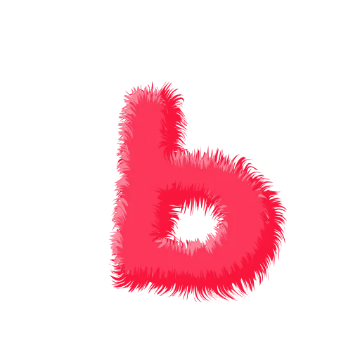 🍉 Эмодзи «Wool Letters Melon - розовые шерстяные буквы с анимацией» для Telegram