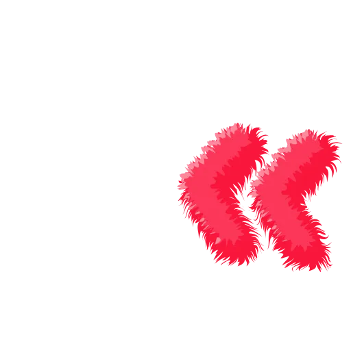 🍉 Эмодзи «Wool Letters Melon - розовые шерстяные буквы с анимацией» для Telegram