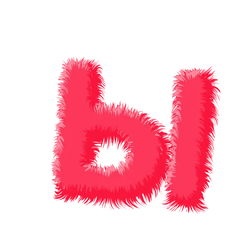 🍉 Эмодзи «Wool Letters Melon - розовые шерстяные буквы с анимацией» для Telegram