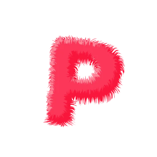 🍉 Эмодзи «Wool Letters Melon - розовые шерстяные буквы с анимацией» для Telegram