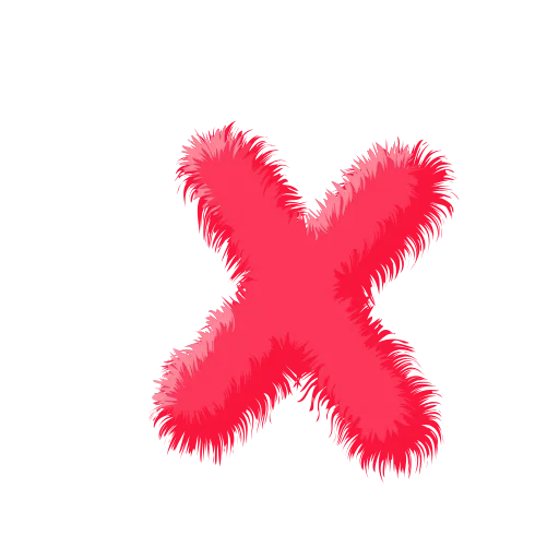 🍉 Эмодзи «Wool Letters Melon - розовые шерстяные буквы с анимацией» для Telegram