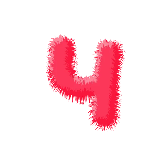 🍉 Эмодзи «Wool Letters Melon - розовые шерстяные буквы с анимацией» для Telegram