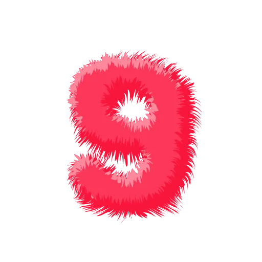 🍉 Эмодзи «Wool Letters Melon - розовые шерстяные буквы с анимацией» для Telegram