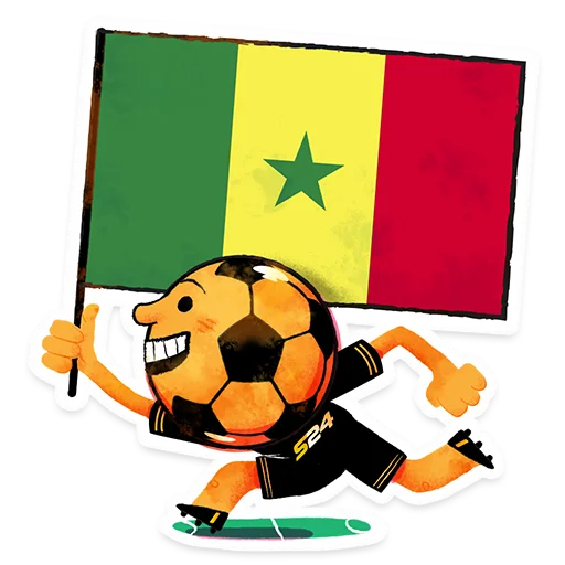 🇸🇳 Стикер «ЧМ-2022» для Telegram