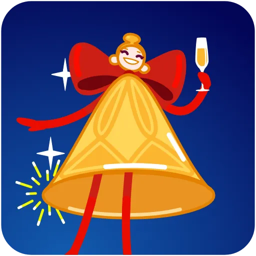🥂 Эмодзи «Xmas Bell» для Telegram