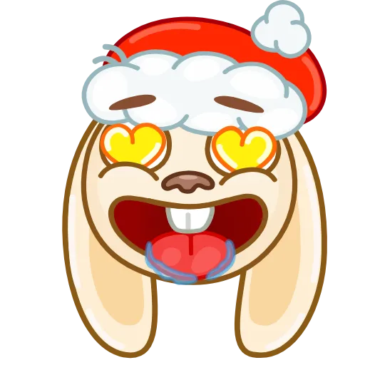 Стикерпак Christmas Bunny для Telegram