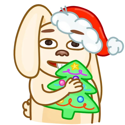 🎅 Эмодзи «Christmas Bunny» для Telegram