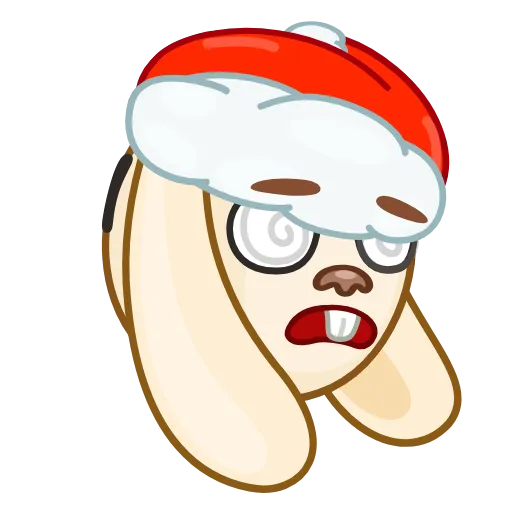 🙃 Эмодзи «Christmas Bunny» для Telegram