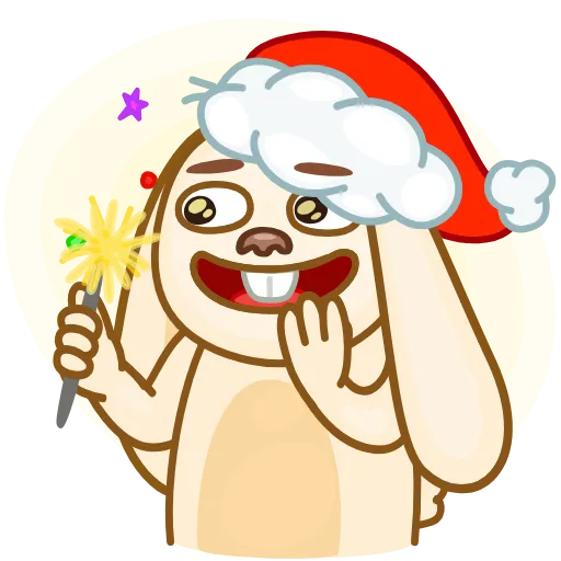 🪄 Эмодзи «Christmas Bunny» для Telegram