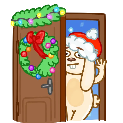 👋 Эмодзи «Christmas Bunny» для Telegram