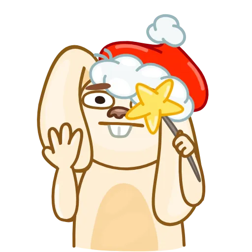 🖕 Эмодзи «Christmas Bunny» для Telegram