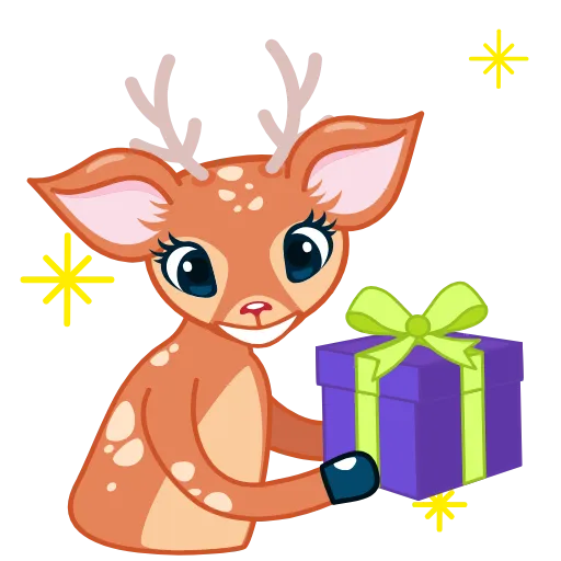 🎁 Эмодзи «Олень -» для Telegram