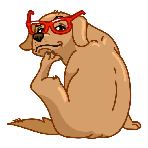 🤔 Эмодзи «Christmas Dogs» для Telegram